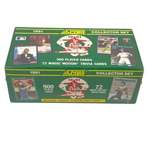 1991 SCORE MLB Baseball 900 Cards Complete Collector Set Factory Sealed Box
